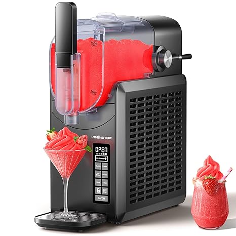 KEENSTAR 88oz Slushie Machine, Slushy Machine for Home with 5 Preset Programs, No Ice Needed, Frozen Drink Maker with Self-Cleaning for Frozen Margaritas, Frappes, Milkshake & More