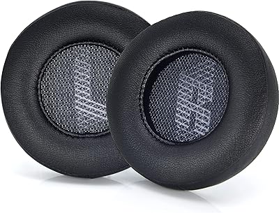 Live 400 BT Earpads - defean Replacement Ear Pads Cover Cushions Foam Compatible with JBL Live 400BT On-Ear Wireless Headphones,High-Density Noise Cancelling Foam,Softer Leather Black